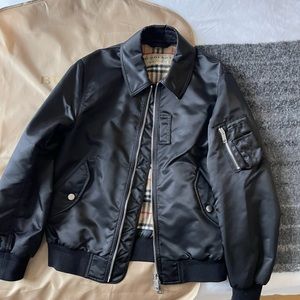Burberry Nylon Collared Bomber Jacket Size 50